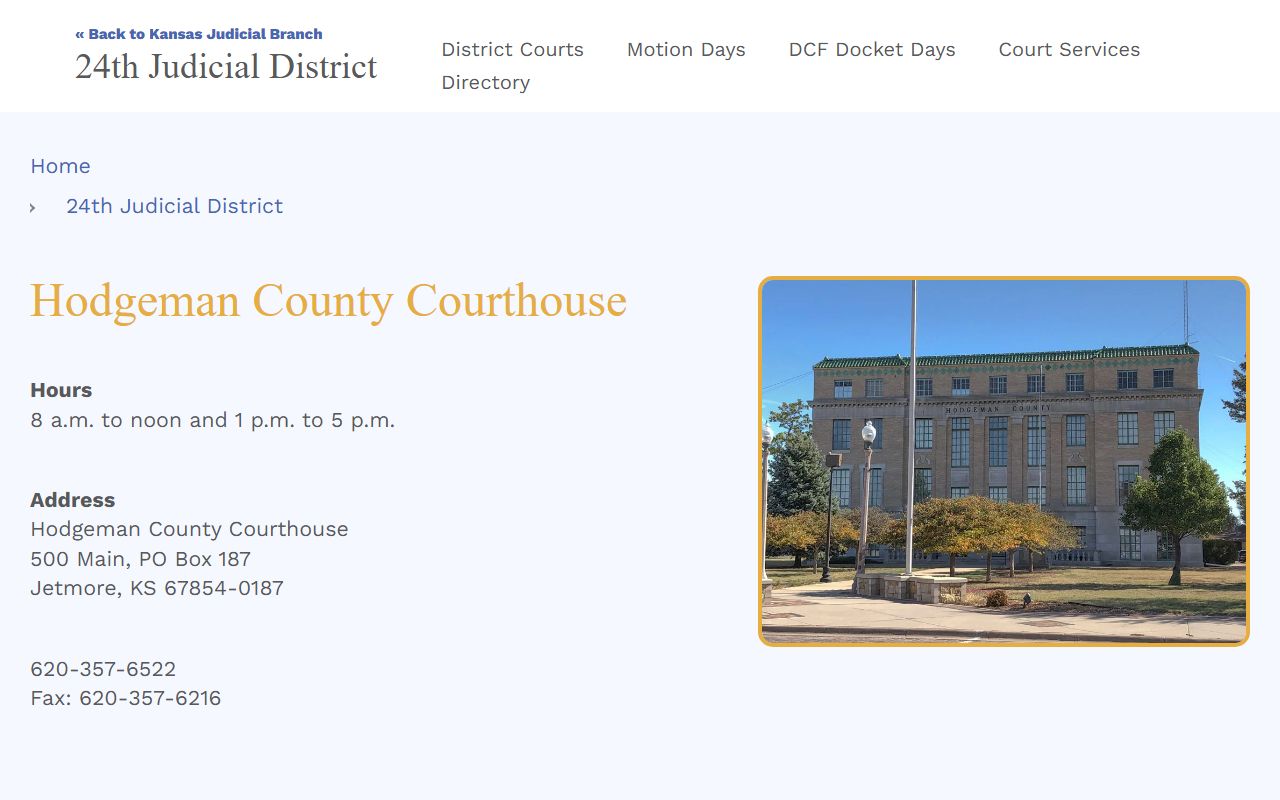 Hodgeman County court records after arrest courthouse source